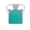 Flash Furniture White Metal Stack Chair with Mint Poly Resin Seat CH-31230-WH-PL1M-GG - alternate 3